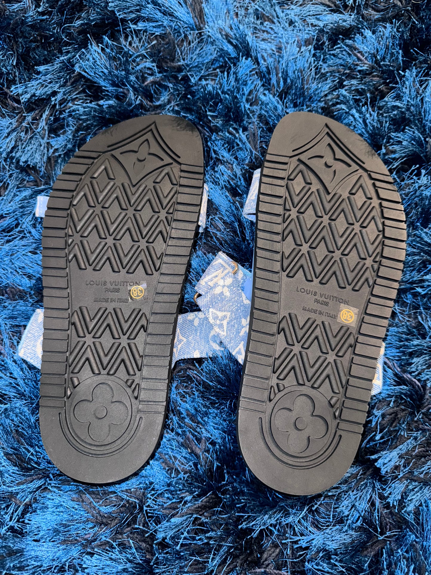 LV Sky Blue Sandals