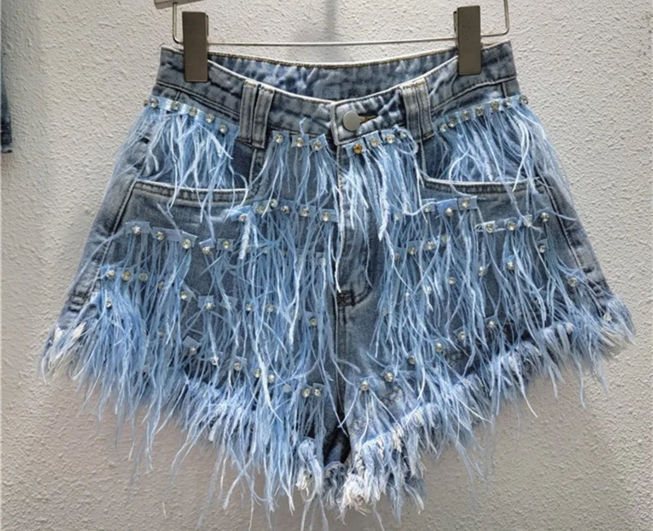 Jean Shorts with a Fluff