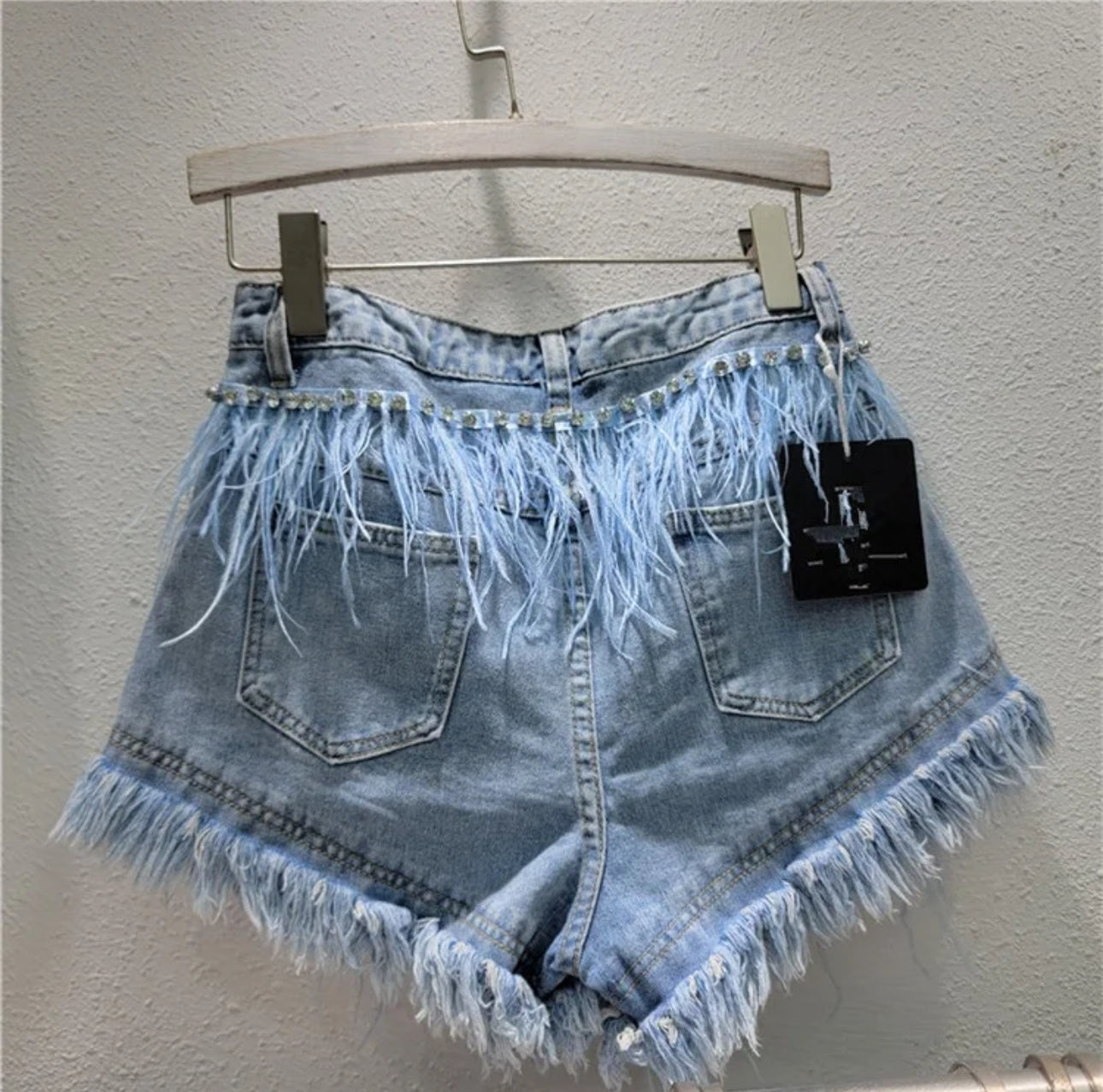 Jean Shorts with a Fluff