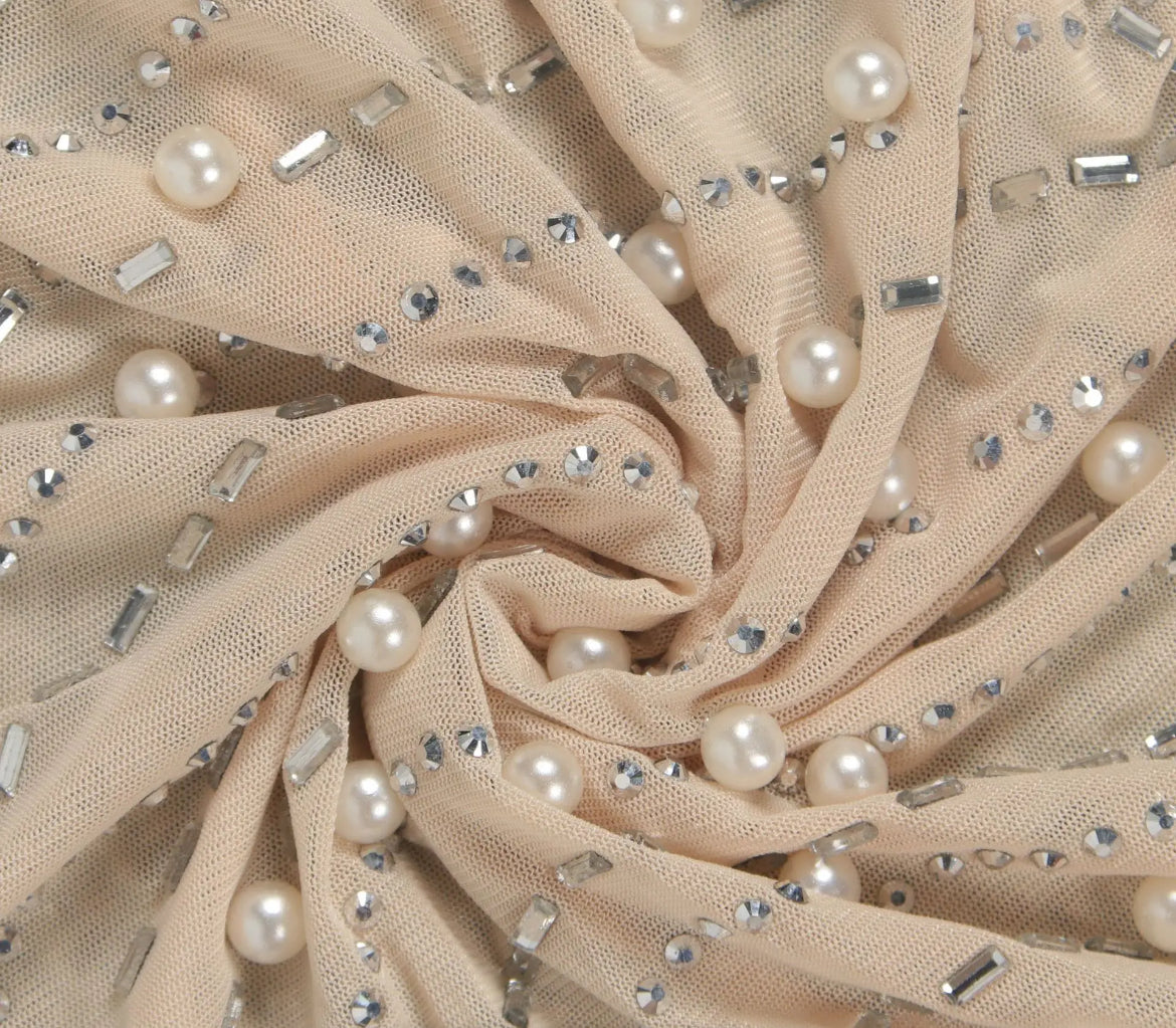 Feather Rhinestone Dress