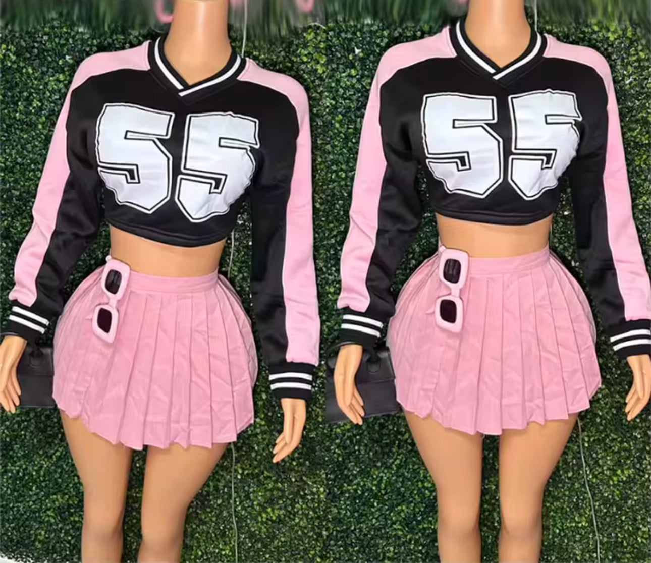 Sweatshirt Skirt Set
