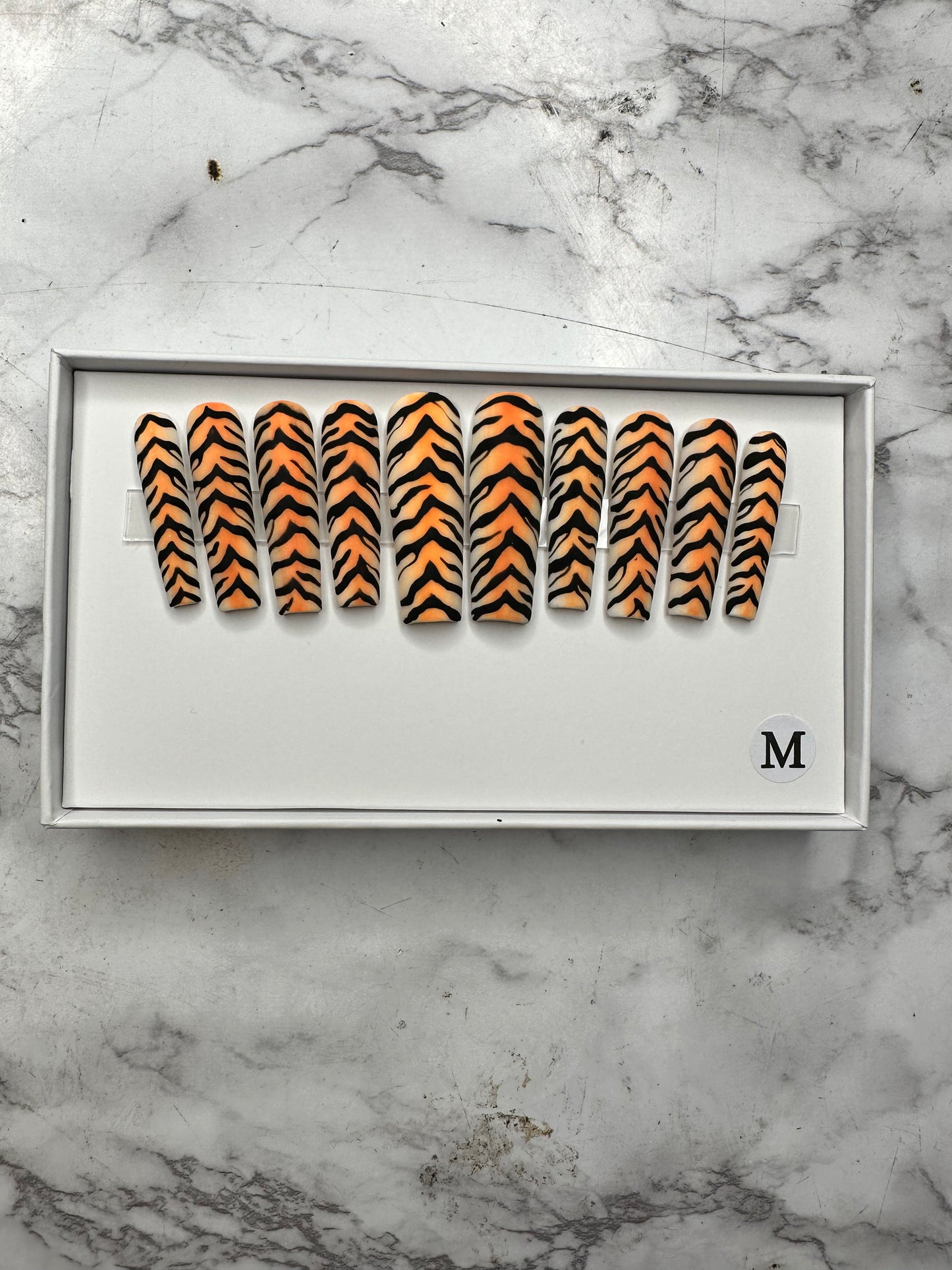 Tiger Stripes Nails