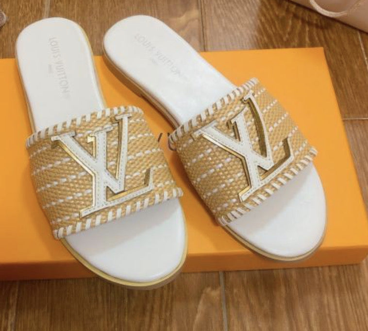 LV Tan Sandals