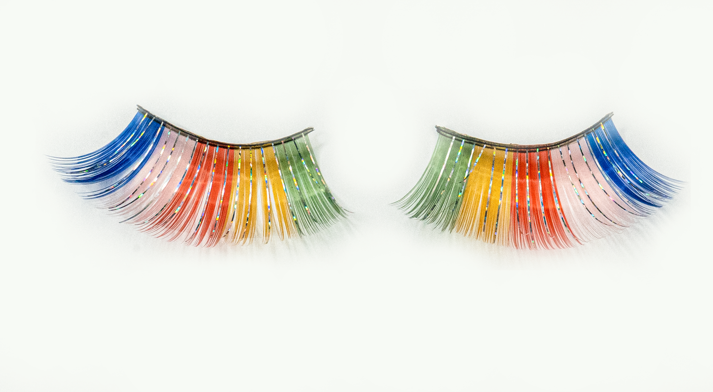 Rainbow Colored Lashes