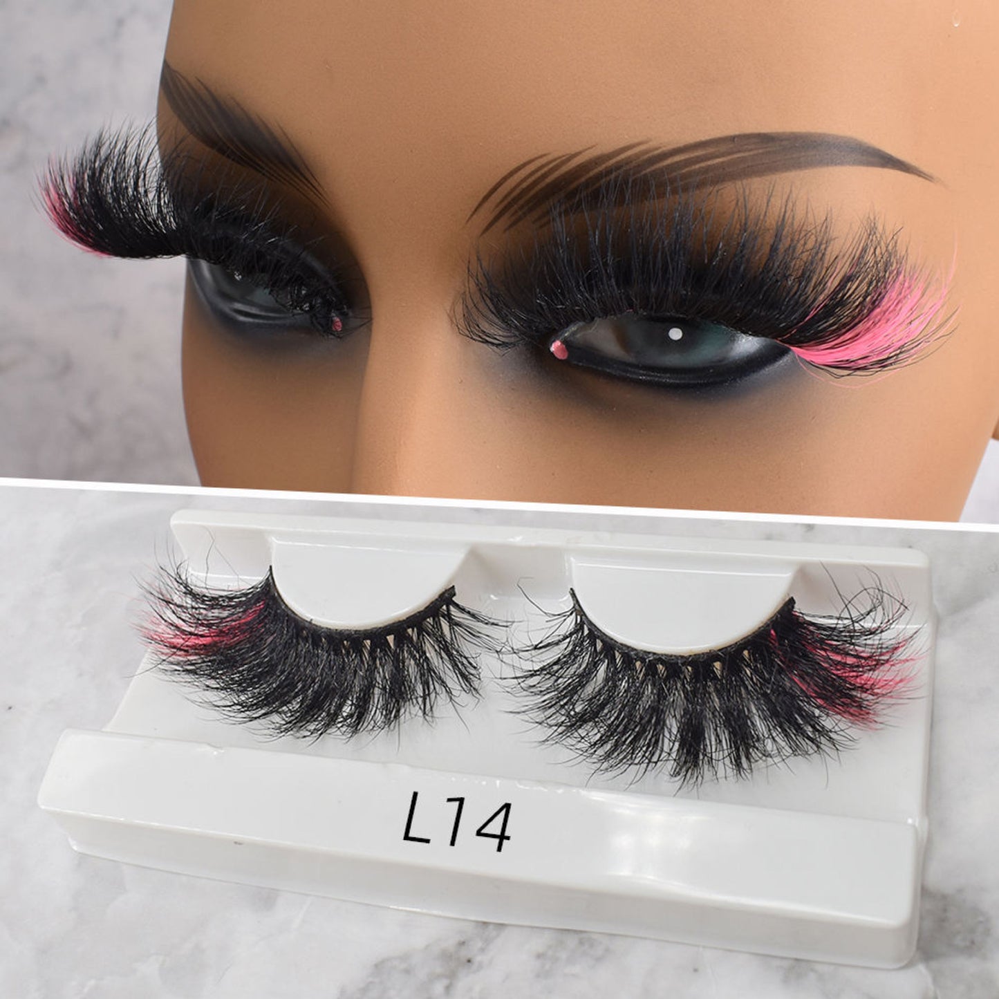 Peek-A-Boo Lashes pink