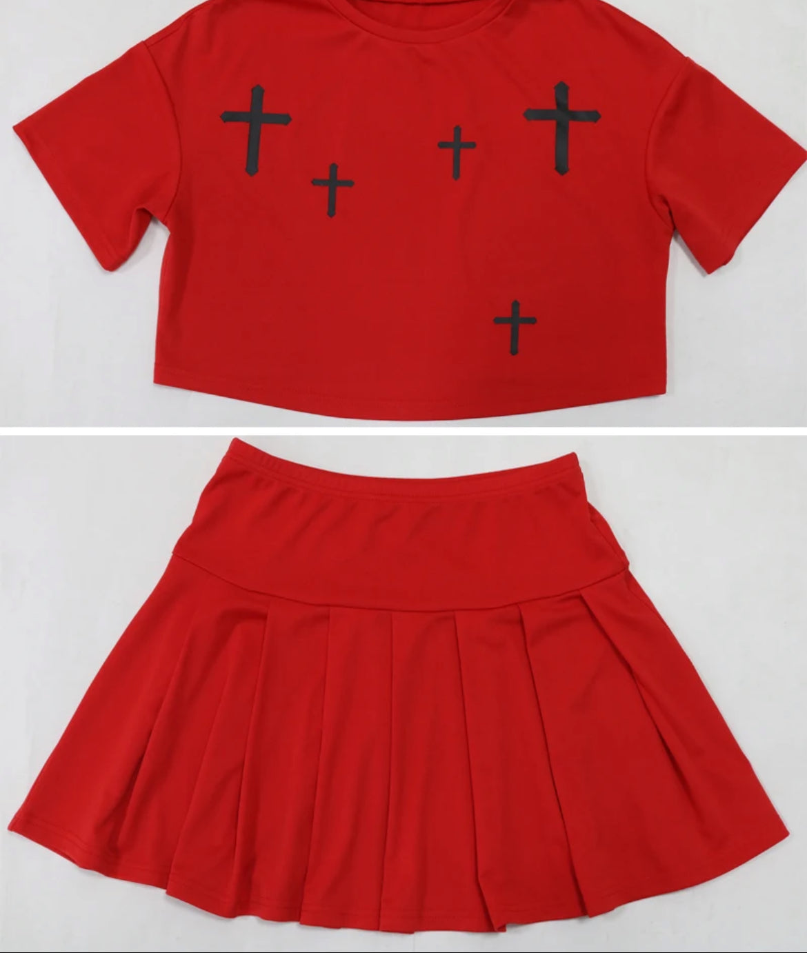 Cross Em Out Skirt Set