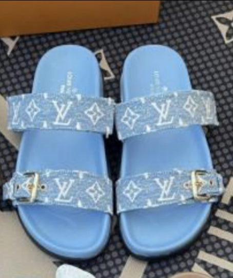 LV Sky Blue Sandals