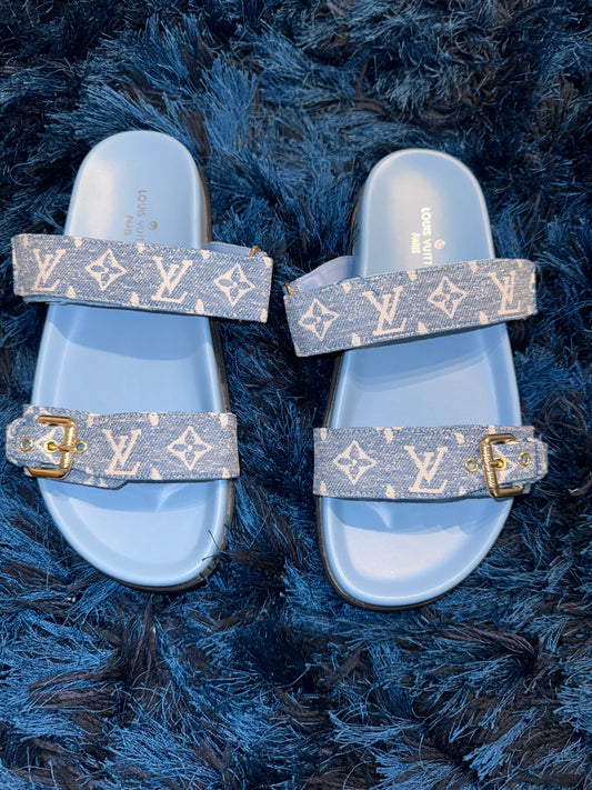 LV Sky Blue Sandals