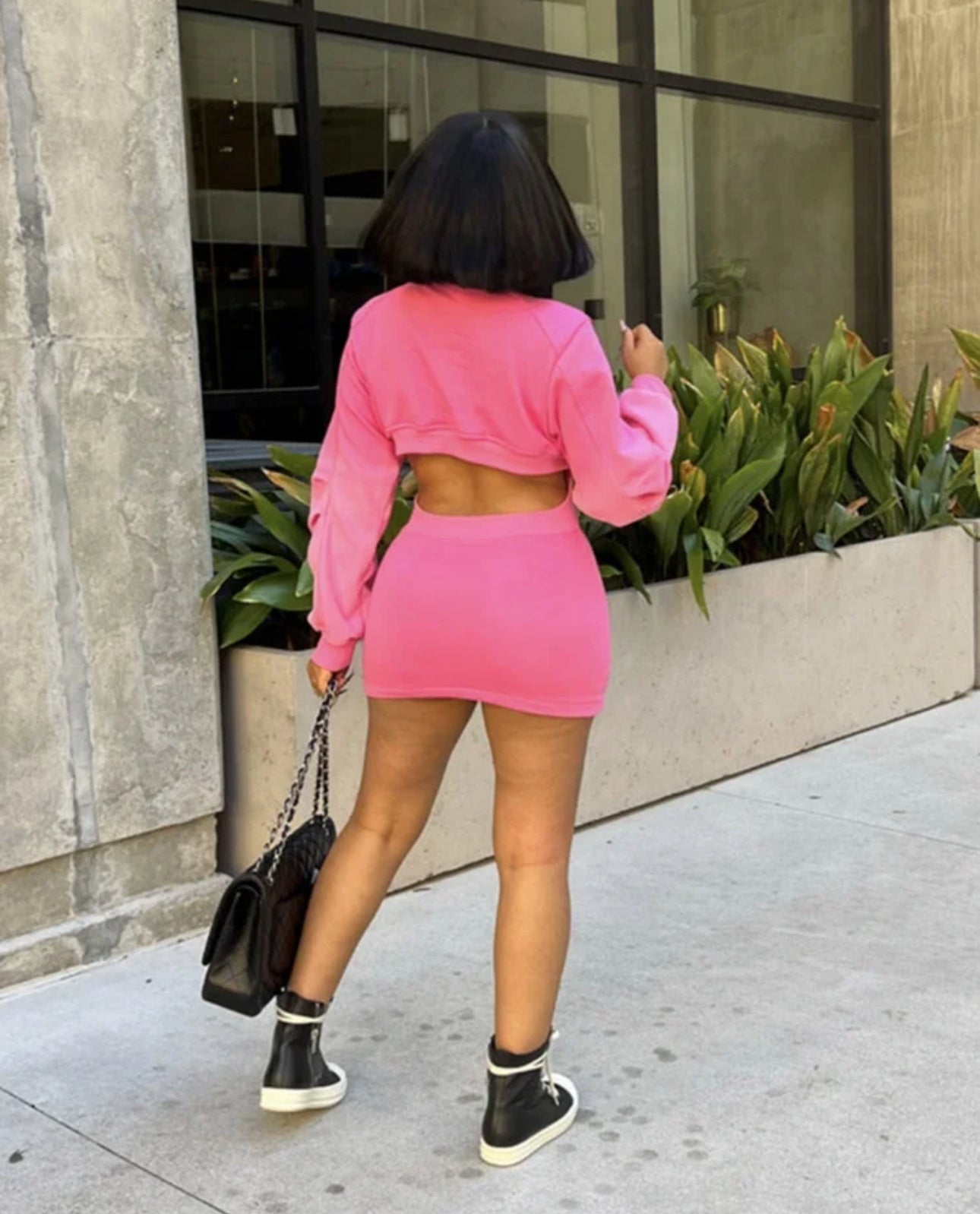 Pink Back Out Dress